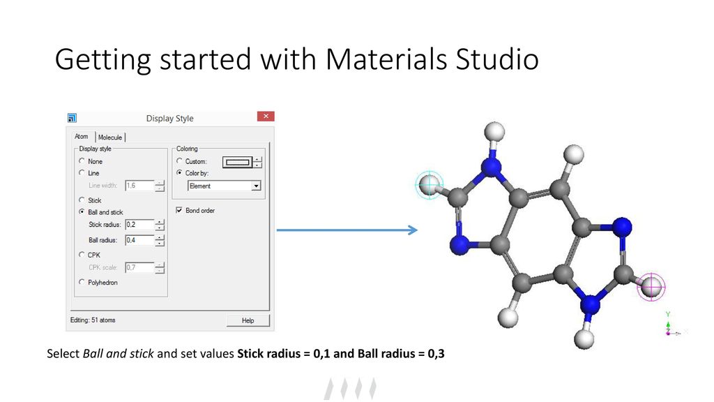 chemical composition materials studio